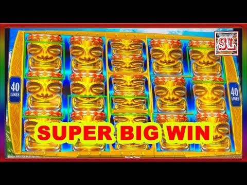 ** SUPER BIG WIN ON NEW KONAMI GAME ** HAWAIIAN SHORES ** SLOT LOVER **