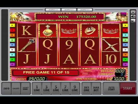 Mega Win!!! 30 Free Games x3 On Royal Treasure Slot Machine