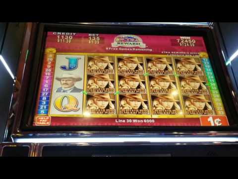 Rawhide Slot Machine Bonus – BIG WIN