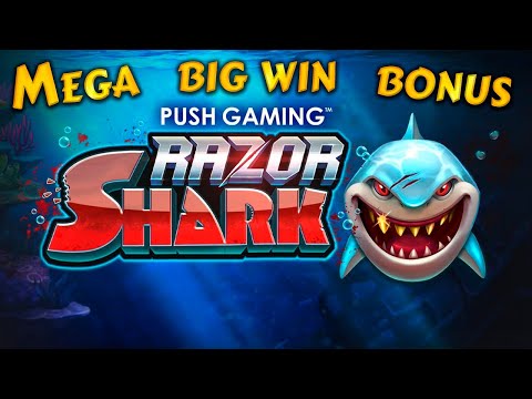 Razor Shark mega win bonus 826X. Push gaming online slot