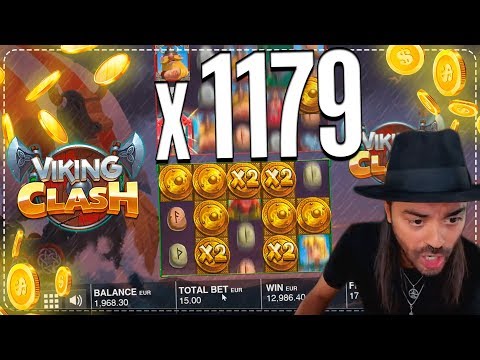 ROSHTEIN Win x1179 on Viking clash slot – Mega Win in casino online