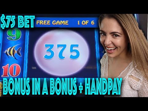 $75/SPIN! HANDPAY JACKPOT on LIGHTNING LINK SLOT! Las Vegas BIG WIN!