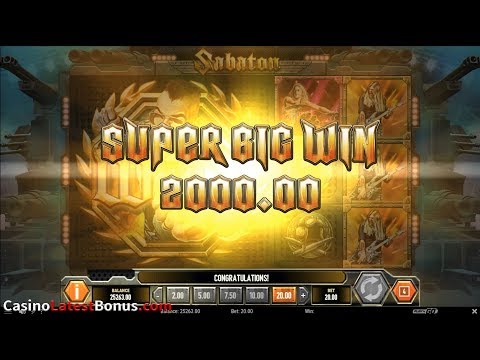 Sabaton from Play`n GO (FREESPINS, BONUS, BIGWIN, SUPERBIGWIN, MEGAWIN)