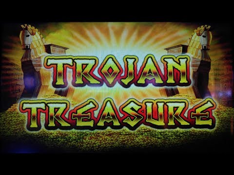 SUPER BIG WIN!  TROJAN TREASURE SLOT MACHINE BONUS  PALA CASINO THE ORLEANS