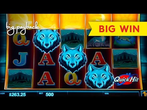 WOW, WHAT A BONUS! Quick Hit Wolf Mountain Slot – BIG WIN!