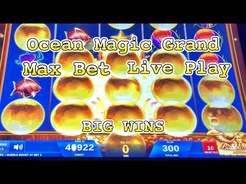 OCEAN MAGIC GRAND SLOT: Live Play, Big Wins (Max Bet)