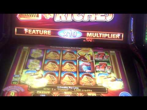 Roaring Riches Slot Machine BIG WIN Bonus