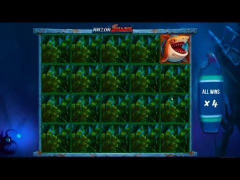 BIGGEST WIN EVER LIVE ON STREAM RAZOR SHARK SLOT EPIC WIN MUST SEE FULL SCREEN!!! ❤️🦈🦈🦈