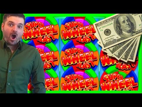 BIG WIN!!! LIVE PLAY on Super Blast Wheel Slot Machine with Bonuses