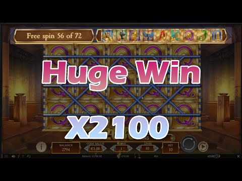 Legacy of Dead slot mega big win! All symbols!