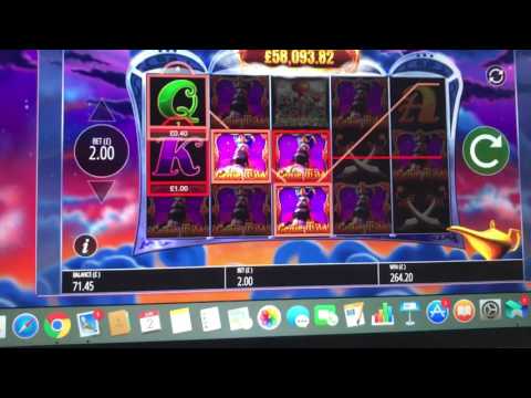 Genie jackpots online slot ! £2 stake HUGE WIN pink casino !