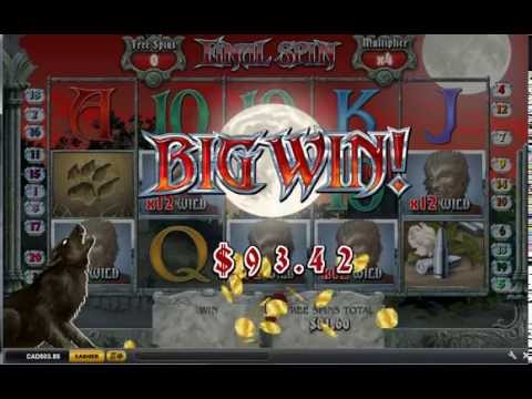 Full Moon Fortunes Slot Bonus Round Bet $4.00 Big Win real money