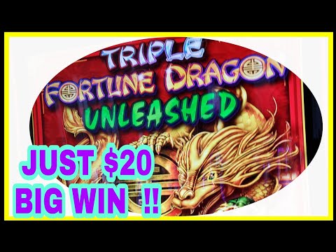 JUST $20!! triple fortune dragon!!!BIG WIN!! I get a bonus, I must ticket out.!!!!