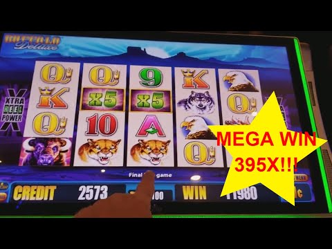 MEGA WIN 5X5 BUFFALO DELUXE!!!!  395X!!!