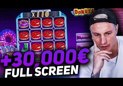 Streamer Mega win 30.000€ on Donuts Slot – Top 5 Biggest Wins of week