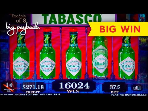 AWESOME, YEAH! Tabasco Brand Slot – BIG WIN, ALL FEATURES!