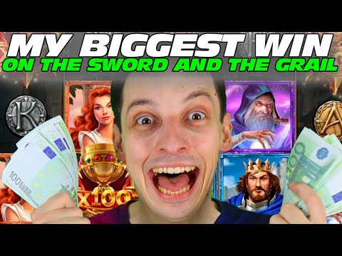 BIGGEST WIN EVER ON THE SWORD AND THE GRAIL CASINO SLOT