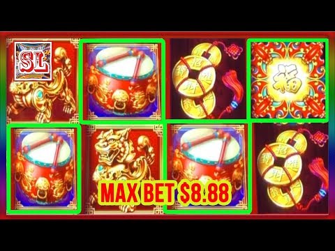 ** SUPER BIG WIN ** DANCING DRUMS ** MAX BET 8.88  ** SLOT LOVER **