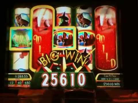 SUPER BIG WIN!  RUBY SLIPPERS slot machine (Max Bet!)