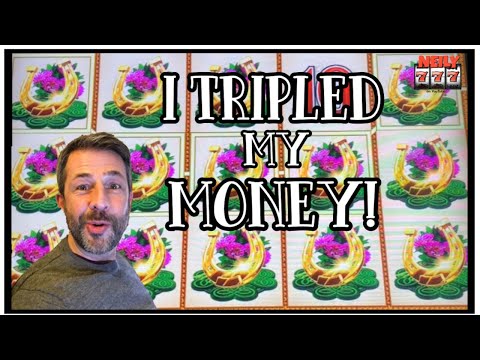 I GOT THE FASTEST BIG WIN EVER AND TRIPLED MY MONEY! NEW LEPRICOINS SLOT MACHINE!