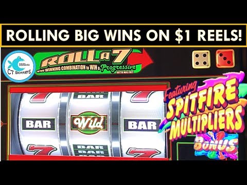 BIG WINS MAX BETTING $1 REEL SLOT MACHINES – Roll a 7, Pinball, Diamond Jackpots