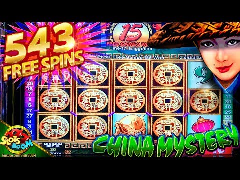 543 FREE SPINS on CHINA MYSTERY BIG WIN!!! 1c Konami Video Slot