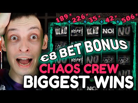 BIGGEST WINS CHAOS CREW SLOT + BIG BET BONUS