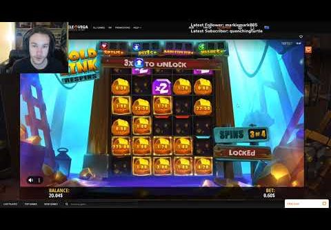 500x + win on new slot machine gold digger on televega