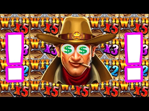 Wild West gold 🤠 HUGE MEGA BIG WINS €10 Bet 😱 Insane Sticky wild and RETRIGGER 4 STARS +12 SPINS‼️