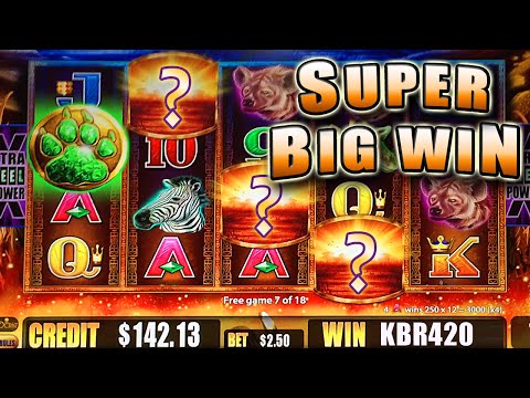 SUPER BIG WIN on a NON-SUPER FEATURE SUNSET KING BONUS SLOT MACHINE – Aristocrat Slots