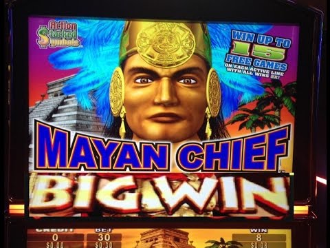 MAYAN CHIEF Slot machine HUGE MEGA BONUS WIN!