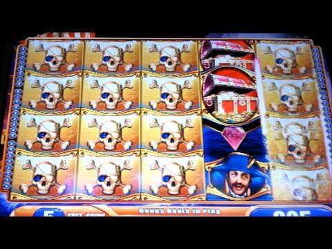 Pirate Ship *MAX BET* BIG WIN! Bonus WMS Slot Machine