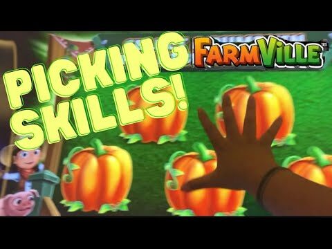 Picking huge money pumpkins on Farmville Slot Machine