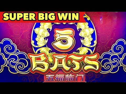 🦇5 BATS SUPER BIG WIN🦇1ST 2ND BONUS WERE HORRIBLE HOW ABOUT 3RD? LOVE THE OLD CLASSIC SLOT MACHINE