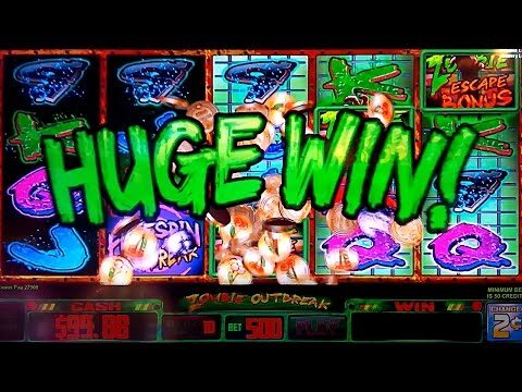 Zombie Outbreak Slot – $10 Bet – HUGE WIN BONUS!