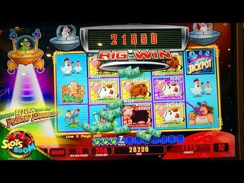 BIG WIN on Invaders Return From Planet Moolah 1c Wms Slot in San Manuel Casino