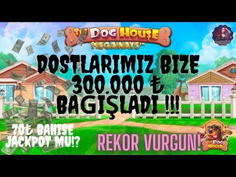 THE DOG HOUSE l REKOR VURGUNLA GELEN ÇEKİLİŞ AÇIKLAMADA! 🤩 #SLOT #BİGWİN #JACKPOT #DOGHOUSE #ÇEKİLİŞ