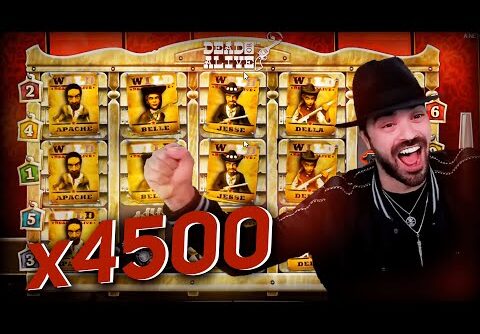 Streamer Super Record Win x4500 on Dead or Alive slot