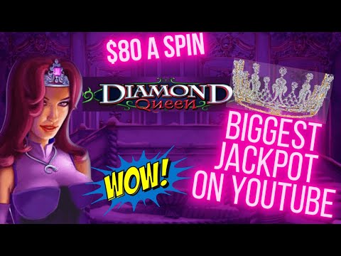 Biggest win ever on Diamond Queen slot machine on YouTube …. Behind the scenes …watch the full video