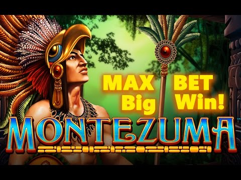 *MAX BET* – MONTEZUMA SLOT – *Big Win* – Slot Machine Bonus