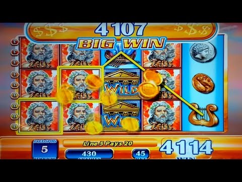 MEGA JACKPOT HANDPAY! Zeus Slot – $45 Max Bet!