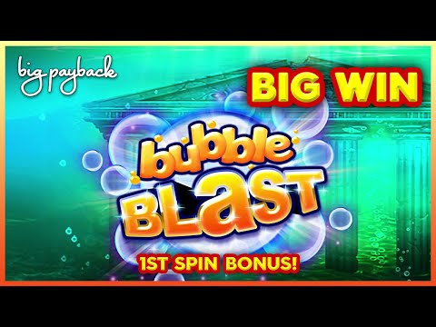 1ST SPIN BONUS! Bubble Blast Spells N Whistles Slot – HUGE WIN RUMBLE!