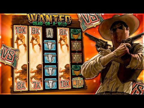 MY NEW RECORD WIN ON WANTED DEAD OR A WILD SLOT! (Duel)