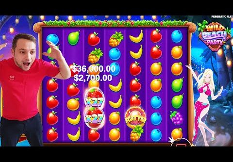 Wild Beach Party New Slot – Huge Win ( World Record) Scatter Bonus Time – Casino Online Slot Game