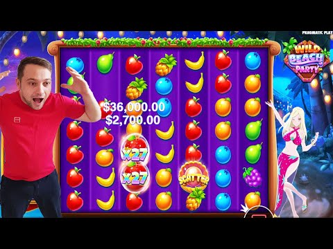 Wild Beach Party New Slot – Huge Win ( World Record) Scatter Bonus Time – Casino Online Slot Game