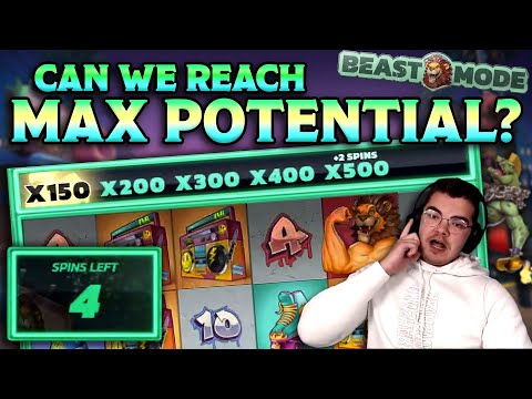 MEGA BIG WIN on Beast Mode ‘Multiplier Ladder’-bonus! (NEW SLOT)