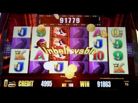 Aristocrat Technologies – Wicked Winnings III Slot RAVENS Line Hit ~HUGE WIN~