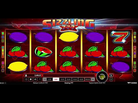 GERÇEK SLOT MAKİNASI! SIZZLING 777 MEGA WIN SUPER WIN DAĞITIYOR! #CASINO #CASINOHAN #SIZZLING777