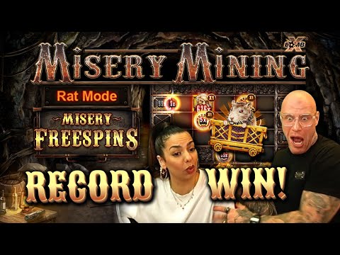 MASSIVE BIG WIN ON NEW MISERY MINING SLOT 😱 (RECORD WIN)