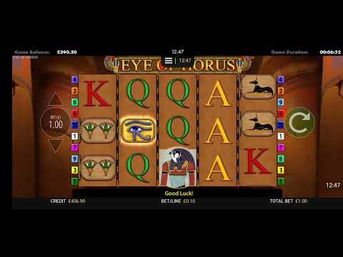 mega win,EYE OF HORUS WITH 3 HORUS!!!!